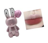 Rouge à lèvres liquide mat imperméable à l'usure durable No None Stick Rouge à lèvres 2 en 1 Porte-clés brillant à lèvres pour femme