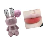 Rouge à lèvres liquide mat imperméable à l'usure durable No None Stick Rouge à lèvres 2 en 1 Porte-clés brillant à lèvres pour femme