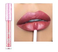 Rouge à lèvres liquide métallique Couleur des lèvres Coupe antiadhésive Maquillage de couleur de glaçure pour les lèvres mates, Maquillage de beauté perle