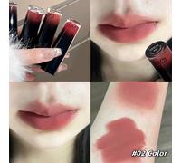 Rouge À Lèvres Liquide Velours Nu Mat,Brillant À Lèvres Longue Durée,Teinte Pêche,Boue,Glaçure,Rose Rouge,Tache Pour Femmes.02.