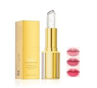 Rouge à lèvres longue tenue à couleur changeante, rouge à lèvres à pH équilibré avec des paillettes dorées pour un effet bonne mine naturel, ultra-hydratant et qui ne déteint pas