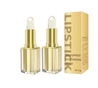 Rouge à Lèvres Magic Changeant de Couleur au Contact de la Température, Effet Teinté Personnalisé Selon Votre pH, Brillant Hydratant Longue Tenue Résistant au Transfert (2pc)