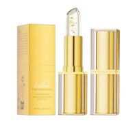 Rouge à Lèvres Magique à Couleur Changeante, Baume à Lèvres Hydratant aux Feuilles d'Or, Teinte à Lèvres pour un Éclat Rose Personnalisé, Soin des Lèvres Cristal Nourrissant (#1)