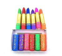 Rouge À Lèvres Magique Vert Foncé,Longue Durée,Imperméable,Teinte Papillon,Cosmétiques,Maquillage,6 Pièces/Boîte.Mixed 6pcs.