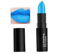 Rouge à lèvres mat imperméable en velours longue durée pour le maquillage sur le thème d'Halloween, bleu ciel, tasse antiadhésive qui ne se décolore pas, brillant à lèvres hydratant portable
