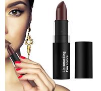 Rouge à lèvres mat imperméable longue durée en velours pour le maquillage sur le thème d'Halloween, rouge foncé, tasse antiadhésive, ne se décolore pas, brillant à lèvres hydratant portable