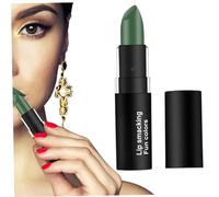 Rouge à lèvres mat imperméable longue durée en velours pour maquillage sur le thème d'Halloween, vert olive, tasse antiadhésive, ne se décolore pas, brillant à lèvres hydratant portable