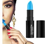 Rouge à lèvres mat, imperméable, longue durée, velours, tasse antiadhésive, ne se décolore pas, rouge à lèvres hydratant portable, brillant pour le maquillage sur le thème d'Halloween, bleu ciel