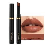 Rouge à Lèvres Mat Orange Brun, Cream Lipstick Longue Tenue Waterproof