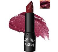 Rouge à Lèvres Mat Pailleté Métallique, Rouge à Levre à Haut Pigment, Brillant Rouge à Lèvres Longue Tenue Résistant à L'eau Durée pour Femmes, Rouge a Levre Gloss, Matte Glitter Lipstick- 07Bourgogne