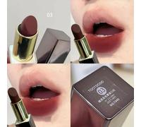 Rouge À Lèvres Mat Punk Marron Foncé,Brillant À Lèvres Imperméable,Longue Durée,Tasse Antiadhésive,Fumé,Mat,Maquillage Coréen,Cosmétique.03-4g.