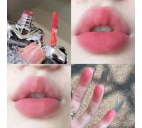 Rouge À Lèvres Mat Soyeux En Forme De C?ur De Pêche,Velours Mat,Brillant À Lèvres,Liquide Rose,Teinte Crème,Pigment,Maquillage Longue Durée Pour Les Lèvres.04.