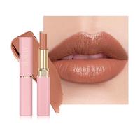 Rouge à lèvres mat super lustré, baume à lèvres teinté super hydratant, couleur ultra riche, finition crème naturelle brillante pour le soin des lèvres sèches # 01