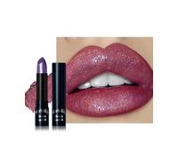 Rouge à lèvres métallisé pailleté, léger et non desséchant, gloss hautement pigmenté, longue tenue et waterproof, vegan et sans ingrédients d'origine animale