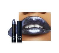 Rouge à lèvres métallisé scintillant, longue tenue, pigmentation intense effet diamant, non collant, sans transfert, idéal pour un maquillage de soirée, sans ingrédients d'origine animale.