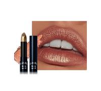 Rouge à lèvres métallisé scintillant, longue tenue, pigmentation intense effet diamant, non collant, sans transfert, idéal pour un maquillage de soirée, sans ingrédients d'origine animale.