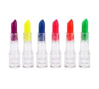 Rouge À Lèvres Néon Uv, 6 Couleurs/Paquet, Lumière Noire, Pour Fête, Maquillage, Bar, Néon, Éclairage Uv