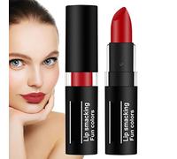 Rouge À Lèvres Noir Pour Femme - Rouge À Lèvres Imperméable D'Halloween - Ensemble De Rouge À Lèvres Mat Pour Femme - Bâton À Lèvres Étanche Antiadhésif - Rouge A Levre Mat Longue Tenue
