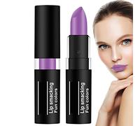 Rouge À Lèvres Noir Pour Femme - Rouge À Lèvres Imperméable D'Halloween - Ensemble De Rouge À Lèvres Mat Pour Femme - Bâton À Lèvres Étanche Antiadhésif - Rouge A Levre Mat Longue Tenue