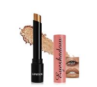 Rouge à lèvres pailleté, crème lisse multi-usages avec finition métallique scintillante, durable et imperméable, bâton de secours, bâton de maquillage, cadeaux pour femmes - 06 doré