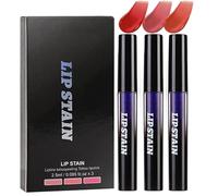Rouge à lèvres peel-off | 3 pièces brillant imperméable,Masque pour les lèvres peel off | Pour le travail scolaire Voyage Soirée Vacances Fête Mariage Sortir ensemble