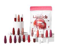 Rouge à lèvres pour femme - 18 couleurs en forme de pilule avec effet teinté - Pour mariage, rendez-vous, vacances, anniversaire, bal de fin d'année, université, fête