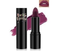 Rouge à Lèvres pourpre Mat,Lipstick Longue Tenue Doux Velours Fine Texture, Couleur Intense Lip Tint,lip Gloss Imperméable Anti-Kiss anti-salissures Pour de Noël Fête Mascarade Cosplay Makeup-4 violet