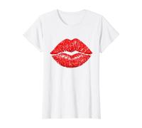 Rouge à lèvres Rouge à lèvres Bold Romantic Pop Art T-Shirt Graphique avec Valeur