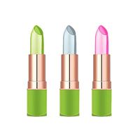 Rouge à lèvres, rouge à lèvres l'aloe vera, hydratant longue durée, baume, changement de couleur, brillant, ensemble de 3 pièces, rouges hydratants pour un usage quotidie