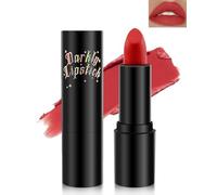Rouge à Lèvres Rouge Mat,Lipstick Longue Tenue Doux Velours Fine Texture, Couleur Intense Lip Tint,lip Gloss Imperméable Anti-Kiss anti-salissures Pour de Noël Fête Mascarade Cosplay Gothique Makeup-3