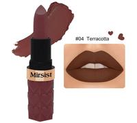 Rouge À Lèvres Velours Mat,Sans Transfert,Imperméable,Hautement Pigmenté,Longwear,Couleur Chair,Marron Pêche,Tons Cerise,Maquillage Lisse Pour Les Lèvres.04 Terracotta.Taille Réelle