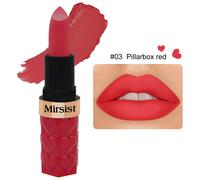 Rouge À Lèvres Velours Mat,Sans Transfert,Imperméable,Hautement Pigmenté,Longwear,Couleur Chair,Marron Pêche,Tons Cerise,Maquillage Lisse Pour Les Lèvres.03 Pillarbox Red.Taille Réelle