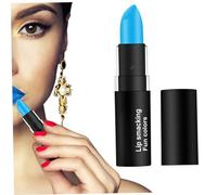 Rouge à lèvres velours mat waterproof longue tenue sans transfert ne s'estompe pas format voyage hydratant brillant à lèvres bleu ciel pour Halloween