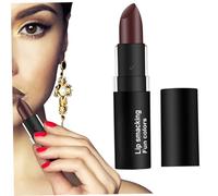 Rouge à lèvres velours mat waterproof longue tenue sans transfert ne s'estompe pas format voyage hydratant brillant à lèvres rouge foncé pour Halloween