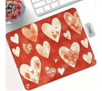 Rouge Amour Tapis de Souris Gaming de Haute Précision, Tapis de Souris Antidérapant avec Surface Micro-Texturée, Bordures Anti-Effilochage, Compatible Capteurs Optiques & Laser 470x350x3mm d0d-78