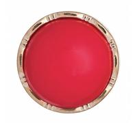 Rouge avec bord doré Boutons 17,5 mm 3pk