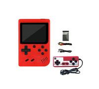 (Rouge avec manette) Nouvelle console de jeux vidéo rétro intégrée 400 en 1, écran LCD 3 pouces, mini