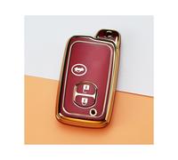(Rouge B) étui à clés de voiture en TPU souple pour Toyota Aqua RAV4 Land Cruiser Camry Prado Corolla