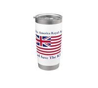 Rouge Blanc Bleu Royal American Drapeau Britannique Vecteur Gobelet isotherme en acier inoxydable double paroi