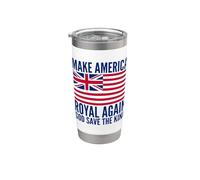 Rouge Blanc Bleu Royal American Drapeau Britannique Vecteur Gobelet isotherme en acier inoxydable double paroi