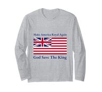Rouge Blanc Bleu Royal American Drapeau Britannique Vecteur Manche Longue
