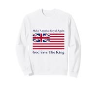 Rouge Blanc Bleu Royal American Drapeau Britannique Vecteur Sweatshirt