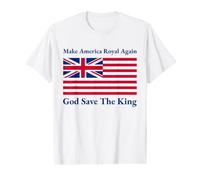 Rouge Blanc Bleu Royal American Drapeau Britannique Vecteur T-Shirt Graphique avec Valeur