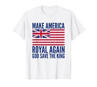 Rouge Blanc Bleu Royal American Drapeau Britannique Vecteur T-Shirt Graphique avec Valeur