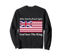 Rouge Blanc Bleu Royal American Drapeau Britannique Vector Art Sweatshirt