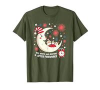 Rouge, Blanc et l'heure du Coucher après Le feu d'artifice T-Shirt