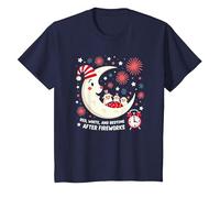 Rouge, Blanc et l'heure du Coucher après Le feu d'artifice T-Shirt