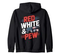 Rouge Blanc Et Pew 4 Juillet Armes Sweat à Capuche