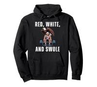 Rouge, blanc et Swole George Washington Deadlift humour Sweat à Capuche