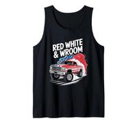 Rouge Blanc Et Vroum 4 Juillet Camion Bros Débardeur